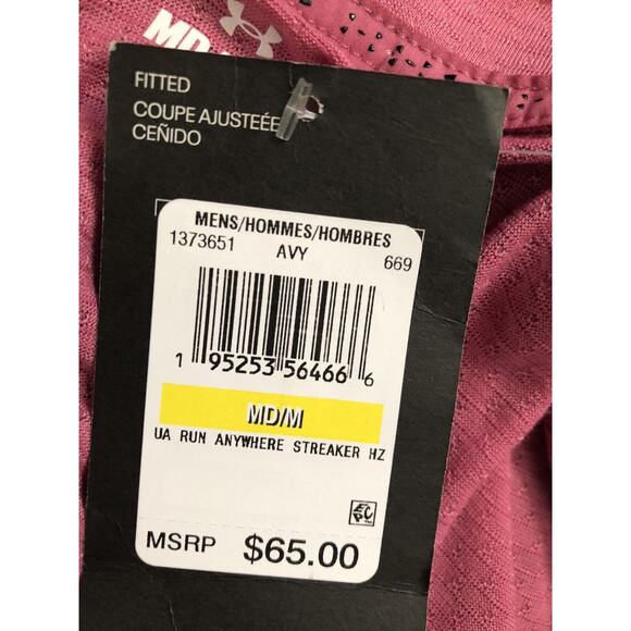 Under Armour Men's Medium Purple UA Run Anywhere Streaker ½ Zip 1373651-669 - Picture 7 of 12